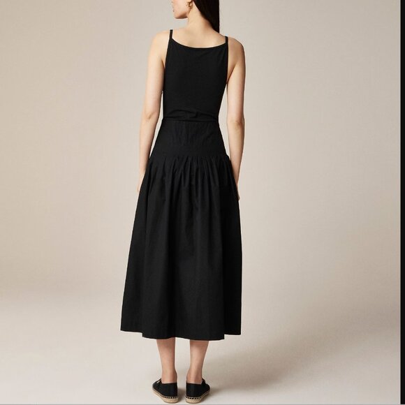J. CREW Pintuck Mixy Dress | Black | Medium NWT - Picture 5 of 10